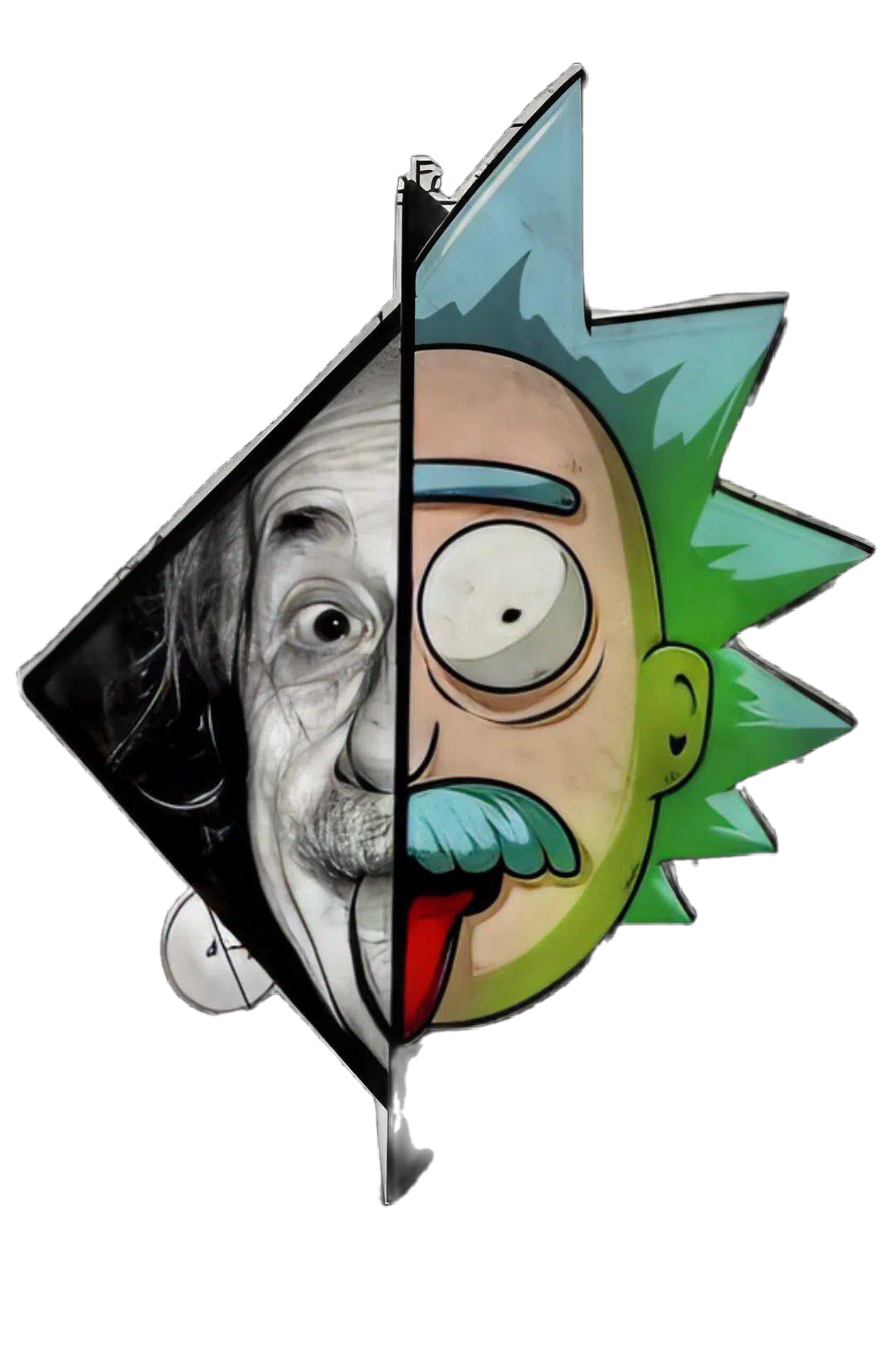 Albert Einstein Oversized Men's 100% Cotton Printed Regular Fit Round Neck T-Shirt