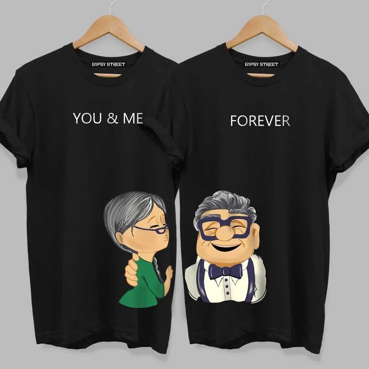 You and Me Men's and women's 100% Cotton Printed Regular Fit Round Neck T-Shirt