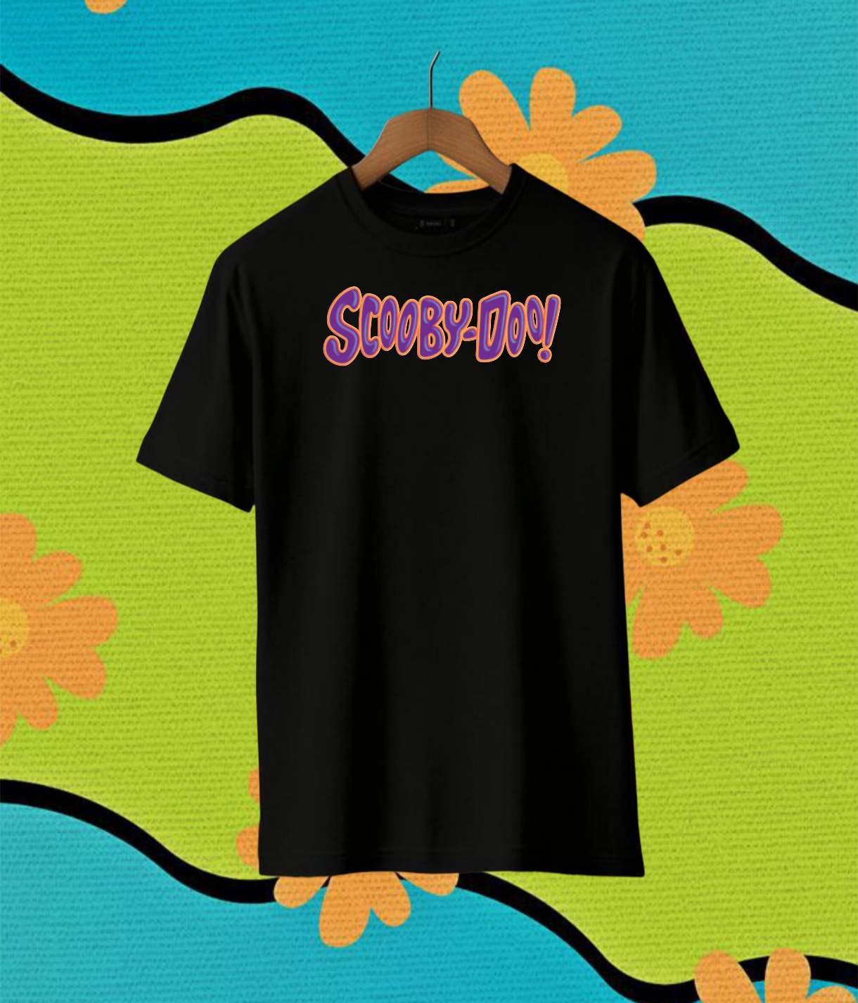Scooby Doo Men's 100% Cotton Printed Regular Fit Round Neck T-Shirt
