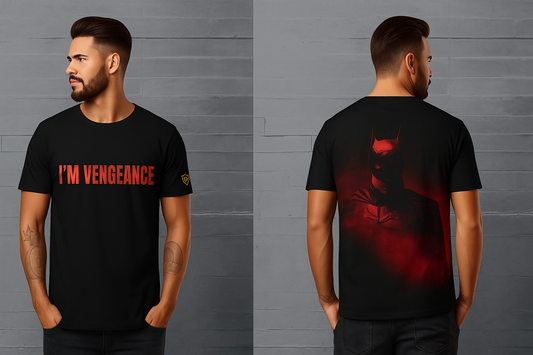 Wishmen DC Merchandise Batman Men's 100% Cotton Printed Regular Fit Round Neck T-Shirt