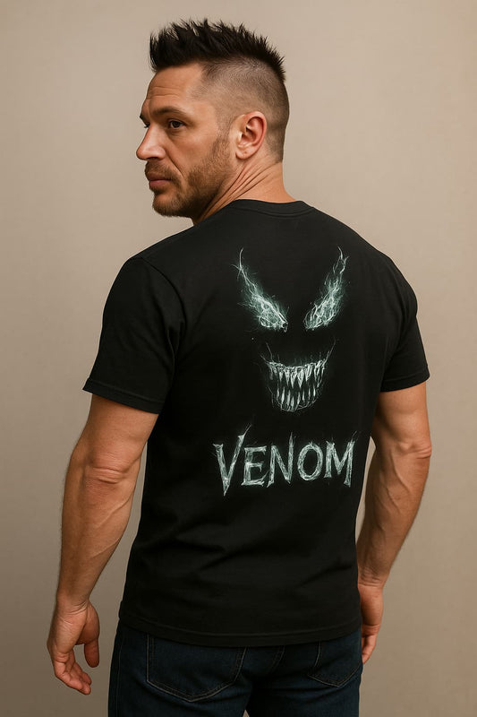 Marvel Venom Men's 100% Cotton Printed Regular Fit Round Neck T-Shirt