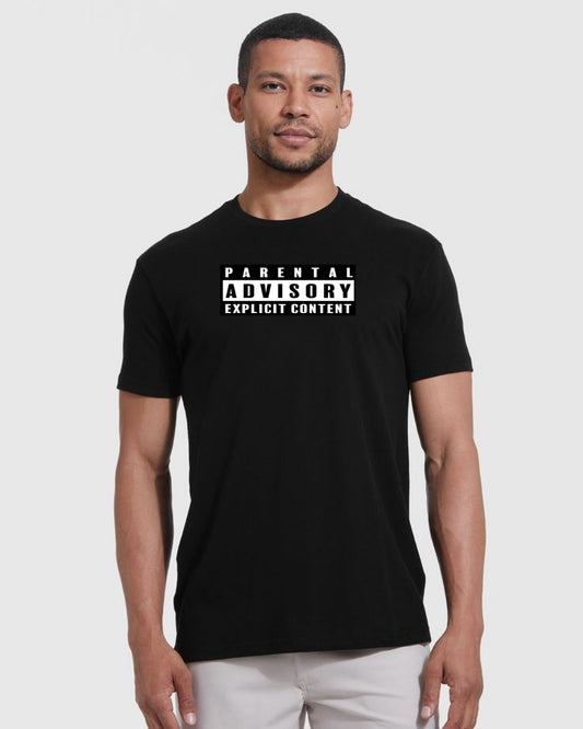 Eminem - Advisory Men's 100% Cotton Printed Regular Fit Round Neck T-Shirt