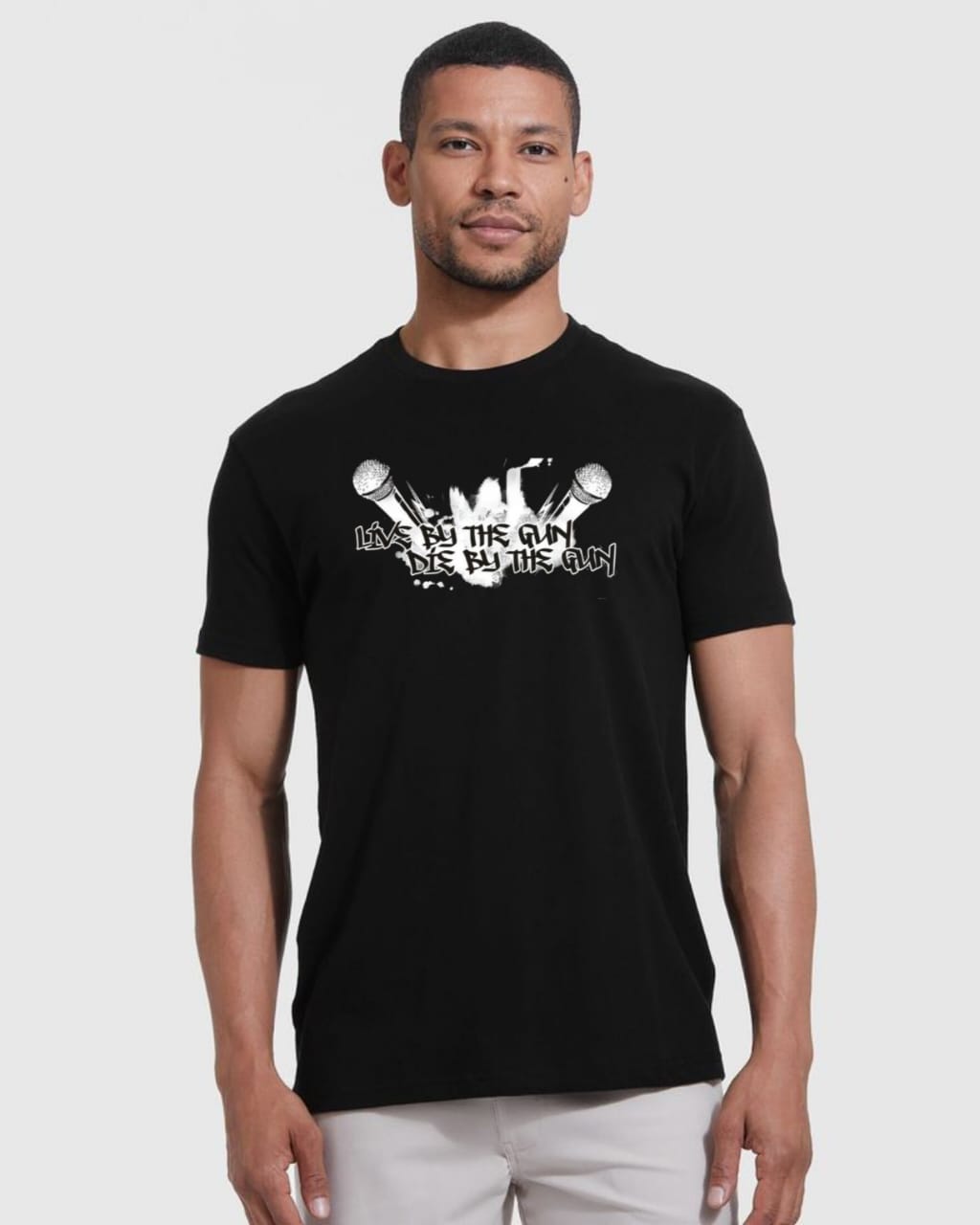 Tupac Men's 100% Cotton Printed Regular Fit Round Neck T-Shirt